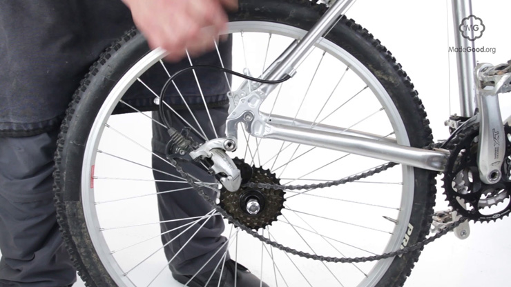 rear bike wheel